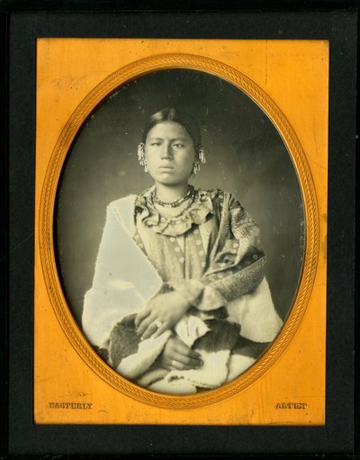 Portrait of the Wife of Mahee (Knife), Iowa by Thomas M. Easterly